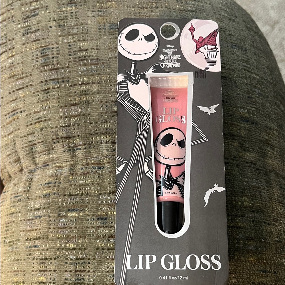 Disney Pink and Black Jack Skellington Lip Gloss